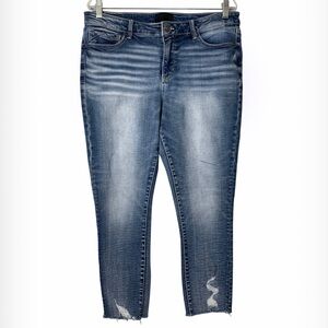 Buckle Black Ankle Skinny Jeans